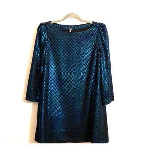 Free People Metallic Mermaid Dress 🧜🏻‍♀️ size S